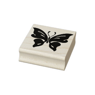 Tampons Encreurs timbre d'art silhouette papillon