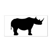 Tampons Encreurs timbre d'art silhouette rhino (Impression)