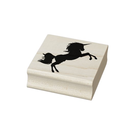 Tampons Encreurs timbre d'art silhouette unicorne (Tampon)