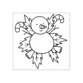 Tampons Encreurs timbre d'art snowman (Impression)