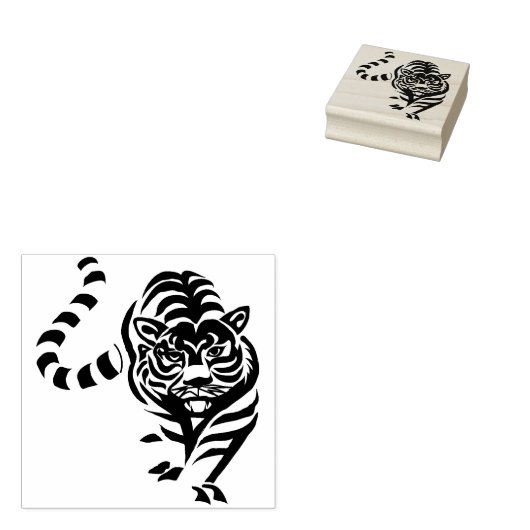 Tampons Encreurs timbre d'art tigre (Tamponné)