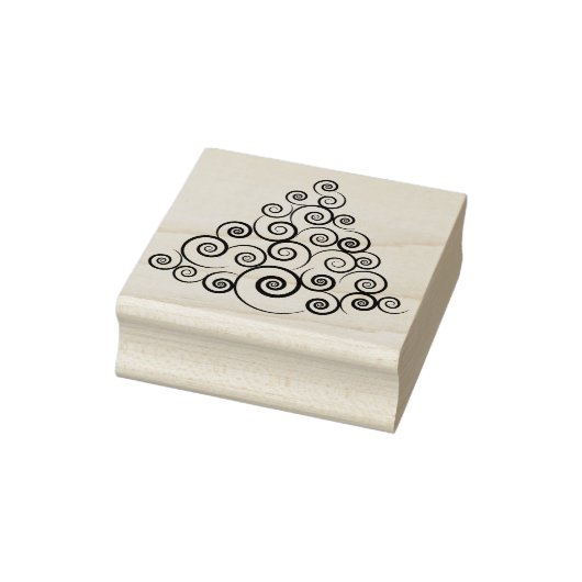 Tampons Encreurs timbre d'art tourbillonne à l'arbre de noël (Tampon)