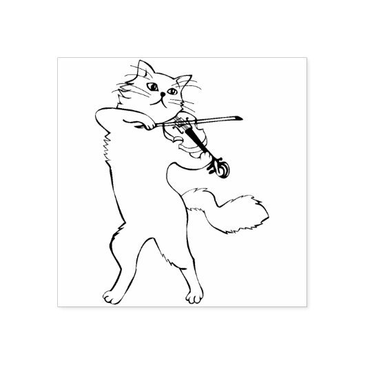 Tampons Encreurs timbre d'art violon (Impression)