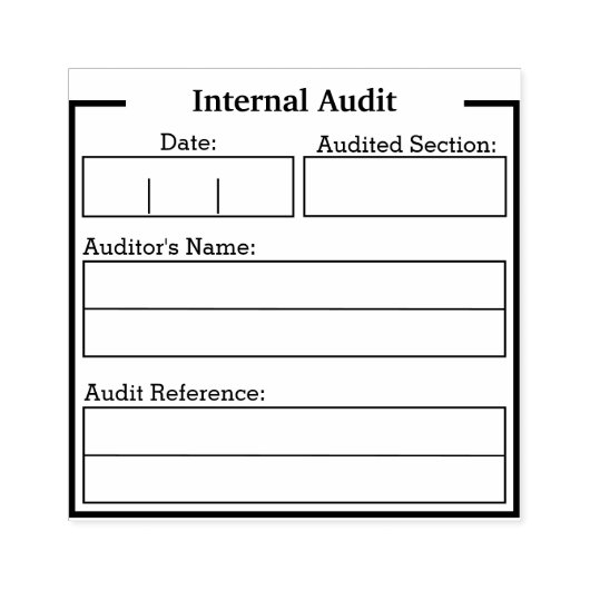 Tampons Encreurs Timbre d'audit interne (Impression)