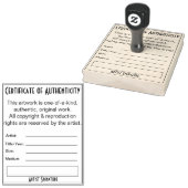 Tampons Encreurs Timbre d'authenticité de l'artiste original (Tamponné)