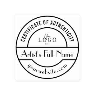 Tampons Encreurs Timbre d'authenticité pour artiste de la galerie d