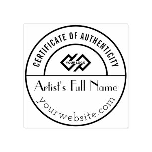 Tampons Encreurs Timbre d'authenticité pour artiste de la galerie d