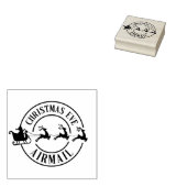 Tampons Encreurs Timbre d'avion du courrier de Noël Eve Père Noël (Tamponné)