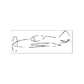 Tampons Encreurs Timbre d'avion esquissé (Impression)