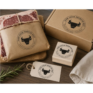 Tampons Encreurs Timbre de boeuf biologique de ferme premium person