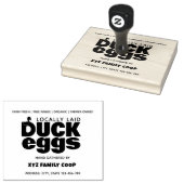 Tampons Encreurs Timbre de boîte d'oeuf de canard moderne (Tamponné)