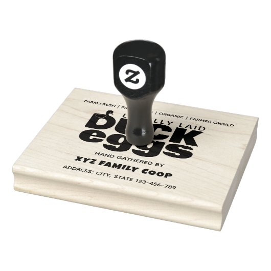 Tampons Encreurs Timbre de boîte d'oeuf de canard moderne (Tampon)