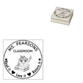 Tampons Encreurs Timbre De Classe Avec Pomme - Timbre En Bois (Tamponné)