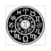 Tampons Encreurs Timbre de conception céleste astrologique des Géme (Impression)