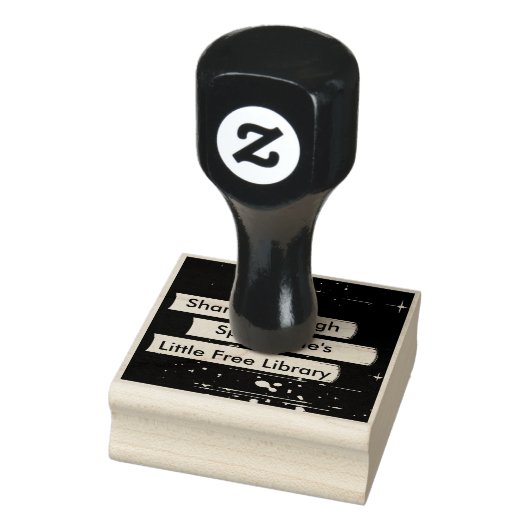 Tampons Encreurs Timbre de conception d'art de livres empilés (Tampon)