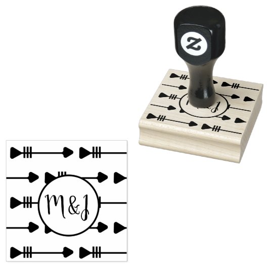 Tampons Encreurs Timbre de conception du logo du Mariage initial de (Tamponné)