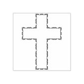 Tampons Encreurs timbre de croix florale victorienne (Impression)