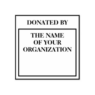 Tampons Encreurs Timbre de don de livre carré