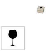 Tampons Encreurs timbre de fidélité en verre de vin (Tamponné)