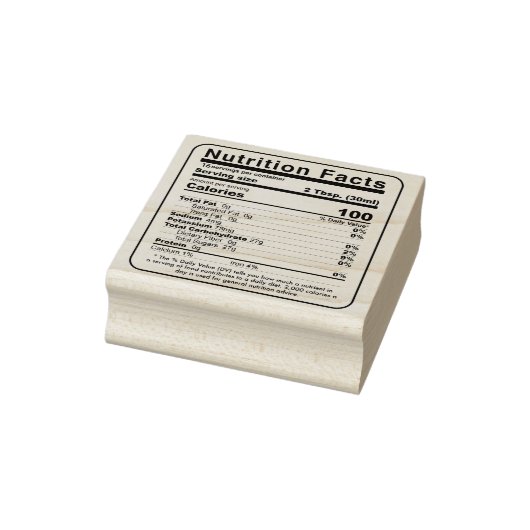 Tampons Encreurs Timbre de la valeur nutritive modifiable du sirop (Tampon)