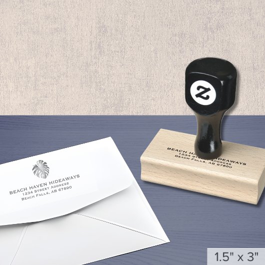 Tampons Encreurs Timbre de l'adresse de retour de la feuille Monste