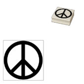 Tampons Encreurs timbre de l'art des signes de paix (Tamponné)