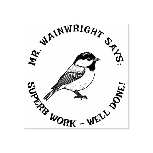 Tampons Encreurs Timbre de l'enseignant personnalisé "Superbe trava (Impression)