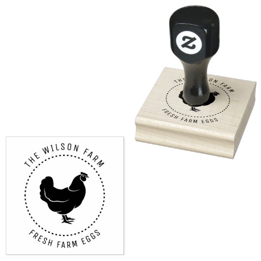 Tampons Encreurs timbre de l'entreprise des oeufs frais (Tamponné)