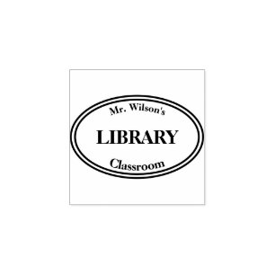 Tampons Encreurs Timbre de livre de bibliothèque de professeur
