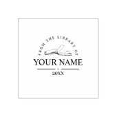 Tampons Encreurs Timbre de livre personnalisé avec texte noir (Impression)