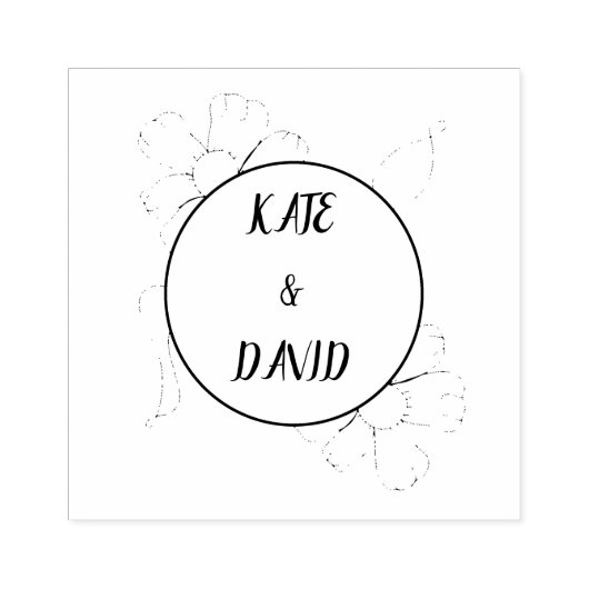 Tampons Encreurs Timbre de mariage personnalisé, timbre pour mariag (Impression)