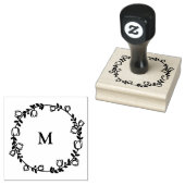Tampons Encreurs Timbre de monogramme de couronne lunaire (Tamponné)