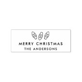 Tampons Encreurs Timbre de Noël des ampoules de fête (Impression)