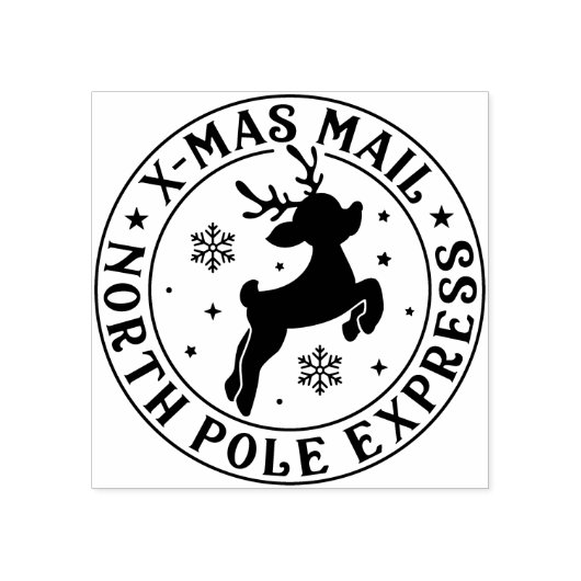 Tampons Encreurs Timbre de Noël Livraison spéciale Père Noël (Impression)