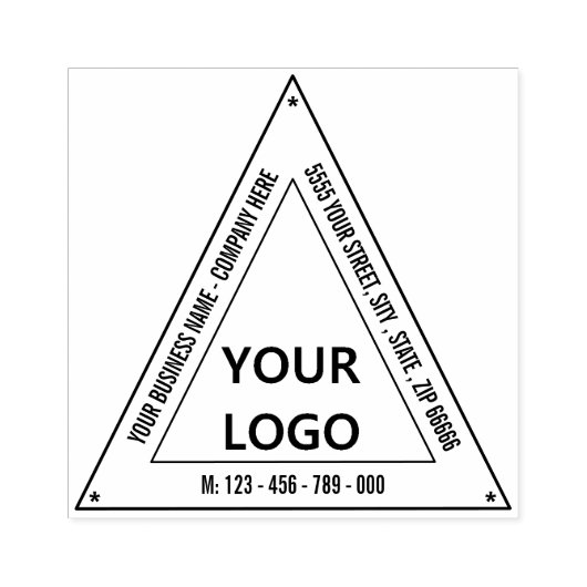 Tampons Encreurs Timbre de nom du logo d'adresse personnalisée - Co (Impression)