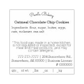 Tampons Encreurs Timbre de nourriture simple de chalet (Impression)