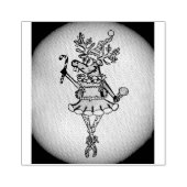 Tampons Encreurs Timbre de rennes de Noël amusant (Impression)