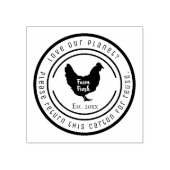 Tampons Encreurs Timbre de retour personnalisé d'oeuf de poulet (Impression)