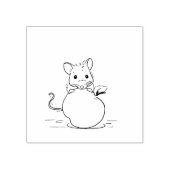 Tampons Encreurs Timbre de souris et de pomme (Impression)