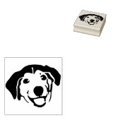 Tampons Encreurs timbre de visage de chien chiot (Tamponné)