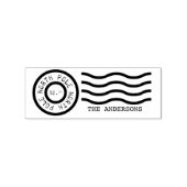 Tampons Encreurs Timbre de voeux de vacances d'Airmail (Impression)