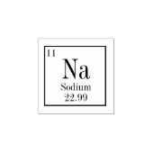 Tampons Encreurs Timbre d'élément de tableau périodique - Sodium (Impression)