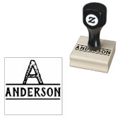 Tampons Encreurs Timbre d'encre Monogramme détendu Moderne (Tamponné)