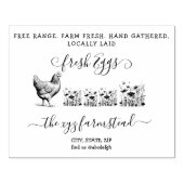 Tampons Encreurs Timbre d'entreprise d'oeufs de ferme manuscrit (Impression)