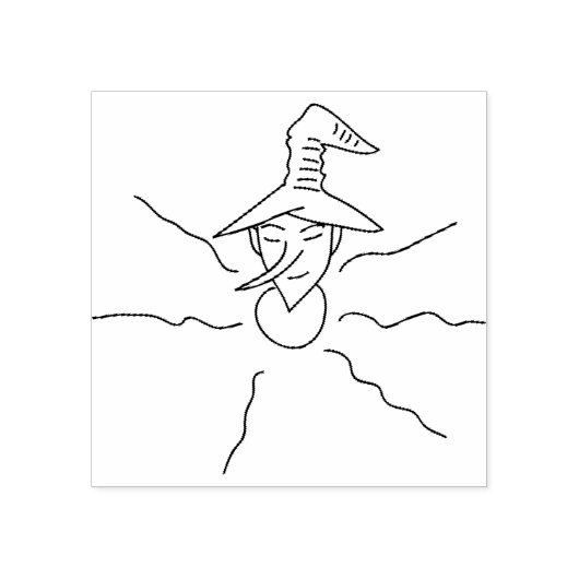 Tampons Encreurs Timbre d'illustration de buste à rayures (Impression)