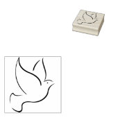 Tampons Encreurs timbre d'illustration de colombe (Tamponné)