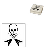 Tampons Encreurs Timbre d'illustration de l'illustration crâne Rock (Tamponné)