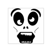 Tampons Encreurs Timbre d'illustration de visage effrayant (Impression)