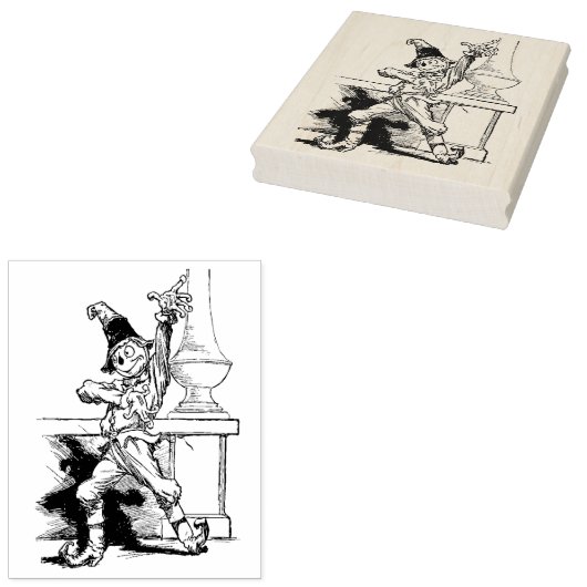 Tampons Encreurs Timbre d'illustration d'épouvantail dansant (Tamponné)