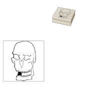 Tampons Encreurs Timbre d'illustration du crâne Homer Simpson (Tamponné)